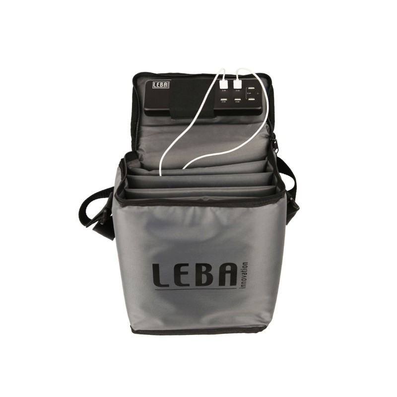 Leba NoteBag Grey 5, USB-C (Schuko